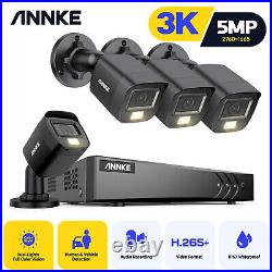 ANNKE 5MP CCTV Camera System 8CH H. 265+ DVR Outdoor Security Color Night Vision