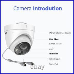 ANNKE 5MP CCTV Camera System 8+2CH H. 265+ DVR PIR AI Human Detection Warn Light