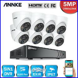 ANNKE 5MP CCTV Camera System Home Heat & Motion Surveillance 8+2CH 5MP Lite DVR