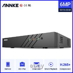 ANNKE 5MP CCTV System 8CH 6MP POE Video NVR Night Vision Audio Security Camera