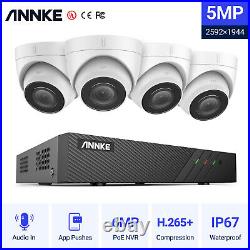 ANNKE 5MP CCTV System Full Color Night Vision POE IP Camera 6MP 8CH H. 265+ NVR