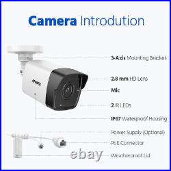 ANNKE 5MP CCTV System Security IP Camera Audio In 4K 8CH POE H. 265+ NVR Recorder