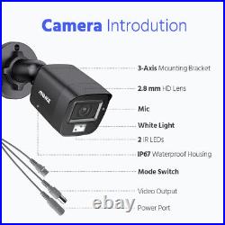 ANNKE 5MP Colorvu Night Vision CCTV System Audio In Security Camera 8CH 5IN1 DVR