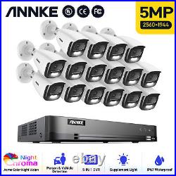 ANNKE 5MP Full Color CCTV Camera System 8CH 4K DVR Home Human /Vehicle Detection