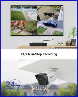 ANNKE 5MP POE CCTV Camera System 8CH h. 265+ 6MP NVR Audio Security Surveilliance