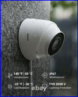 ANNKE 5MP POE CCTV System 8CH h. 265+ NVR Audio in Security Night Vision Camera