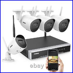 ANNKE 5MP Wireless CCTV Camera System 8CH H. 265+ NVR Night Vision Audio In IP66