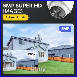 ANNKE 8CH 4K Video DVR Outdoor IP67 PIR Dome Security 5MP CCTV Camera System Kit