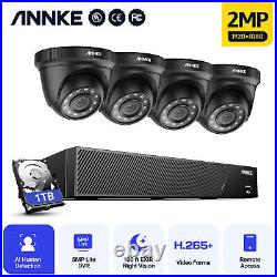 ANNKE 8CH 5IN1 5MP Lite DVR 4x 3000TVL Outdoor Wired Security Cameras System 1TB