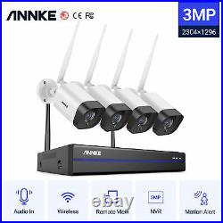 ANNKE 8CH 5MP H. 264+NVR 3MP HD CCTV IP Wireless Camera Security System Audio in