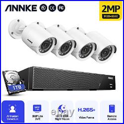 ANNKE 8CH 5MP Lite 5IN1 DVR 1080P CCTV Camera Security System AI Human Detection