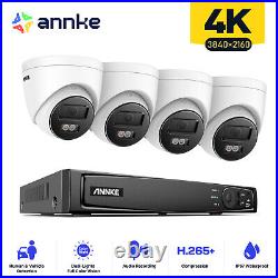 ANNKE 8MP Colorvu CCTV System Audio In POE IP Camera 4K 8CH H. 265+ NVR Security