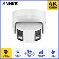 ANNKE 8MP Colorvu Two-way Talk PoE CCTV Camera Human Vehicle Detection 180° View