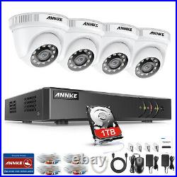 ANNKE 8+2CH 5MP Lite 5IN1 DVR 3000TVL Dome White CCTV Camera Security System 1TB