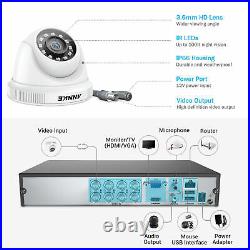 ANNKE 8+2CH 5MP Lite DVR Dome 3000TVL CCTV Camera IP66 Home Security System 1TB