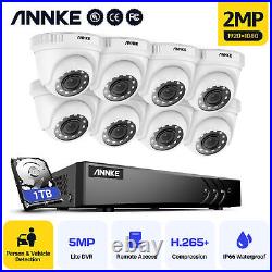 ANNKE 8+2CH 5MP Lite DVR Dome 3000TVL CCTV IP66 Home Security Camera System 1TB