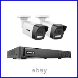ANNKE Color 5MP 8CH CCTV Camera System 4K POE NVR Audio Person Vehicle Detection