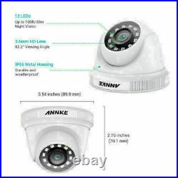 ANNKE E200 16+2CH 5MP Lite DVR 1080p Dome CCTV Camera Security System Night 2TB