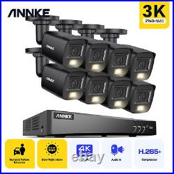 ANNKE Ultra HD 4K 8CH DVR 5MP Full Color AcuSense CCTV Camera System Dual Lights