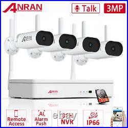 ANRAN CCTV Camera Home Security Outdoor Wireless With 1TB Hard Drive 2way Audio