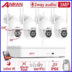 ANRAN CCTV Camera Security System Wireless 1TB Hard Drive Home Outdoor 3MP Talk