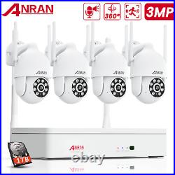 ANRAN CCTV Camera Security System Wireless Home Outdoor WiFi 1TB Hard Drive 2K