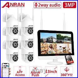 ANRAN CCTV Camera System Home Security Outdoor 2Way Audio 2K Wireless 12NVR 1TB