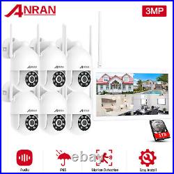 ANRAN CCTV Camera System Home Security Outdoor Wireless With Hard drive 1TB 3MP