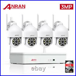 ANRAN CCTV Camera System Wireless WiFi 1TB HDD Outdoor 2K 3MP Security Home NVR