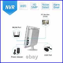 ANRAN CCTV System Camera Home Outdoor Security Wireless 2K 13Monitor 2Way Audio
