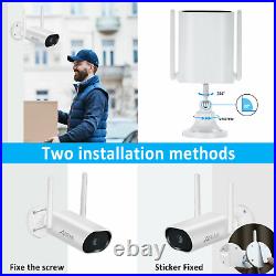ANRAN CCTV System Camera Home Outdoor Security Wireless 2K 13Monitor 2Way Audio