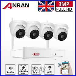 ANRAN CCTV System Wireless 1080P Security Camera Home Auido 8CH NVR Indoor Dome