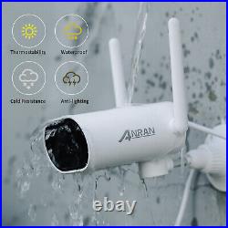 ANRAN Camera CCTV System Home Security Wireless 8CH Outdoor 2Way Audio WiFi 3MP