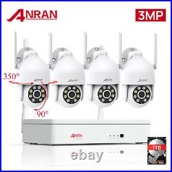 ANRAN Security Camera CCTV System Wireless 3MP Outdoor Wifi IP 8CH Spotlight NVR