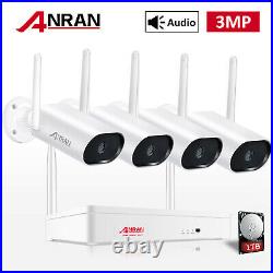 ANRAN Security Camera System Wireless CCTV 3MP NVR 4 6 8PCS 1/2TB Hard Drive Kit
