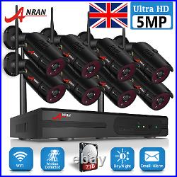 ANRAN Security Camera System Wireless CCTV 5MP NVR 4 6 8PCS 1TB HDD Home Outdoor