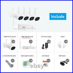 ANRAN Wireless CCTV 3MP System 8CH Kit NVR Outdoor IP Home Security Wifi Camera