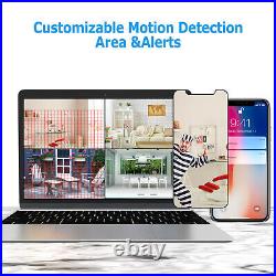 ANRAN Wireless Home Security Camera System Outdoor 8CH 1080P NVR Wifi NVR Kit IR