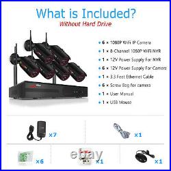 ANRAN Wireless Security Camera SystemOutdoor IR Night 8CH HD 1080P Wifi CCTV NVR