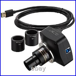 AmScope 12MP USB3 Digital Microscope Camera Back-illuminated Color CMOS C-Mount