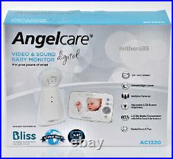Angelcare AC1320 Digital COLOUR VIDEO Sound BABY MONITOR Zoom Camera 3.5 Screen
