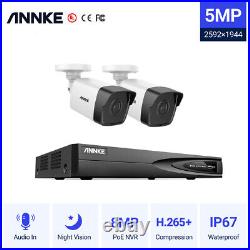 Annke 5mp Cctv System Poe Ip Camera Audio In 8mp 4ch Nvr Outdoor Night Vision