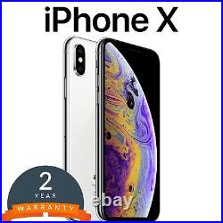 Apple iPhone X (10) Unlocked 64GB/256GB Space Grey/Silver Very Good Condition
