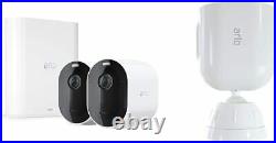 Arlo Pro3 Smart Home Security Camera CCTV system and Securty Mount bundle, 2 Cam