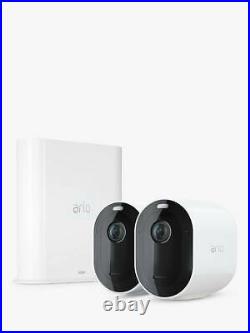 Arlo Pro 3 2k WiFi Security Camera System 2 Cameras White. RRP £477.00