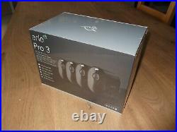 Arlo Pro 3 Black 2K QHD Wireless 4 x Camera Security System New and Sealed