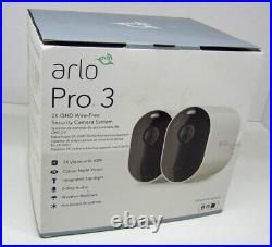 Arlo Pro 3 Spotlight 2 Camera Security System Wireless, 2K Video, VMS4240P