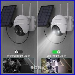 BOIFUN 2K 360° Solar Security Camera Outdoor Wireless with Color Night Vision UK