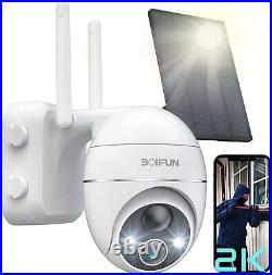 BOIFUN Outdoor 2K Wireless Security Camera Home WiFi PTZ Battery CCTV System UK