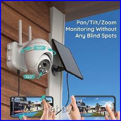 BOIFUN Outdoor 2K Wireless Security Camera Home WiFi PTZ Battery CCTV System UK